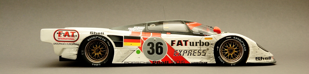 dauer porsche 962, modell überarbeitet