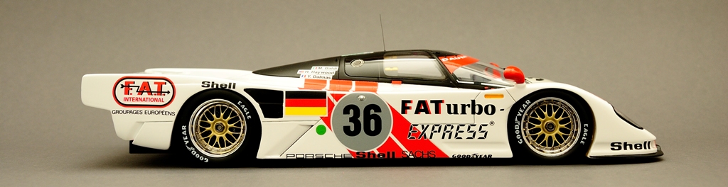 dauer porsche 962 , modell im originalzustand