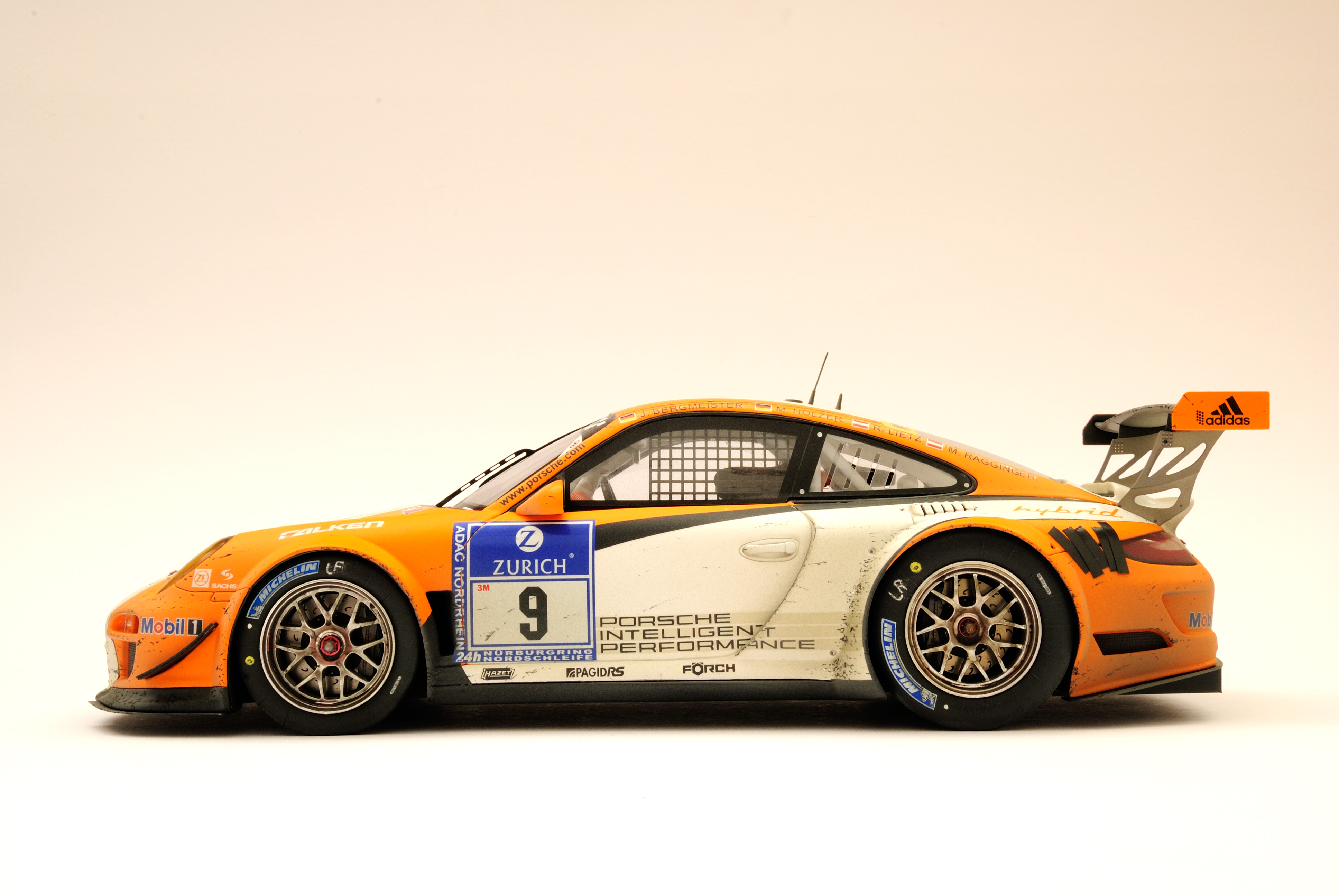 spark porsche 997 gt3r hybrid 1:18 finish line